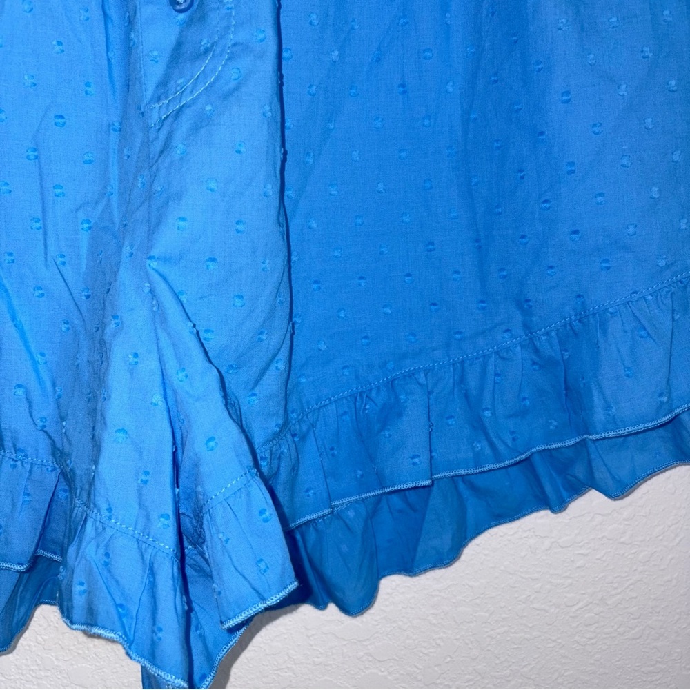 Colsie blue poplin cotton shorts pajamas pjs size XL new with tags - Picture 11 of 13